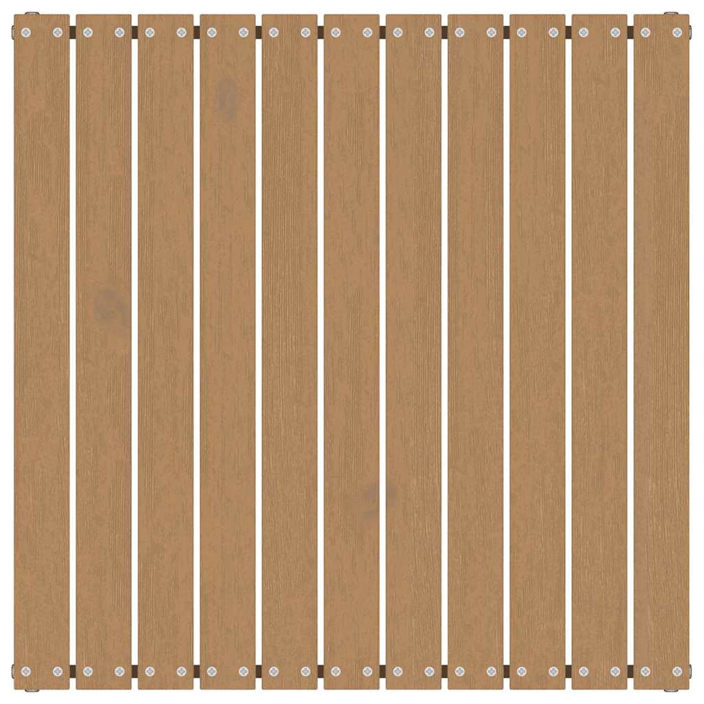 vidaXL Υποπόδια Κήπου 2 τεμ. Καφέ Μελί Μασίφ Ξύλο Πεύκου με Μαξιλάρια