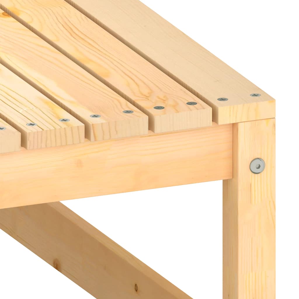 vidaXL Σαλόνι Κήπου Σετ 2 Τεμαχίων από Μασίφ Ξύλο Πεύκου & Μαξιλάρια