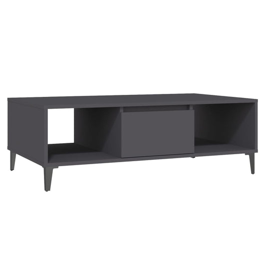 vidaXL Τραπεζάκι Σαλονιού Γκρι 103,5 x 60 x 35 εκ. από Επεξ. Ξύλο
