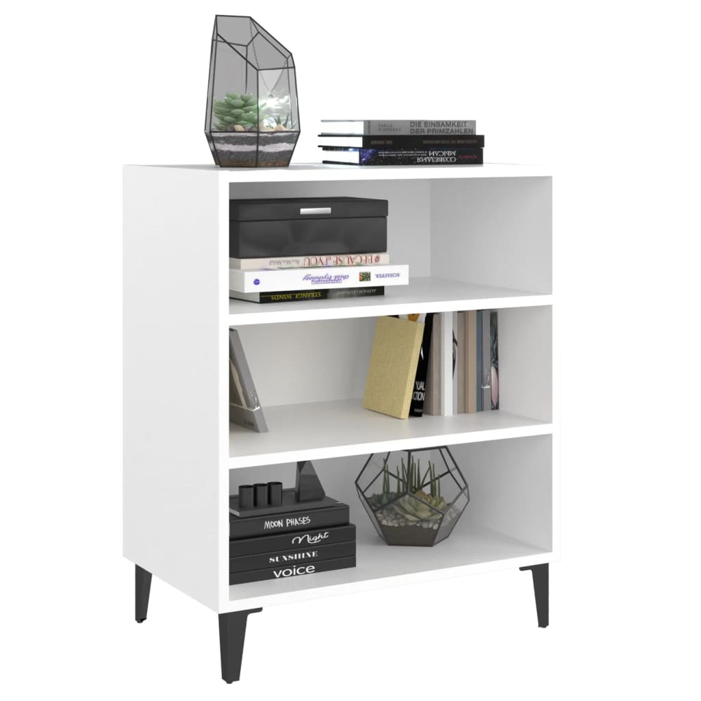 vidaXL Ραφιέρα Λευκή 57 x 35 x 70 εκ. από Μοριοσανίδα