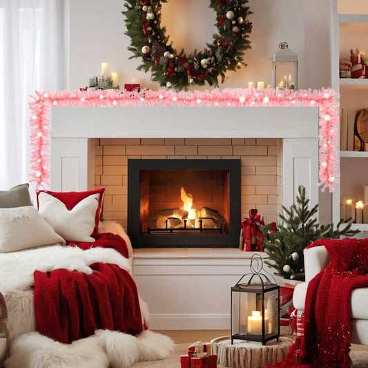 vidaXL Γιρλάντα Χριστουγεννιάτικη με Λαμπάκια LED Ροζ 20 μ.