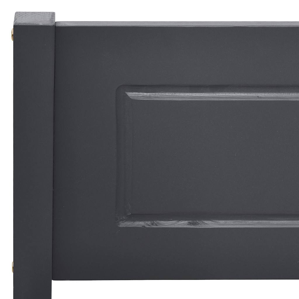 vidaXL Πλαίσιο Κρεβατιού Γκρι 140 x 200 εκ. από Μασίφ Ξύλο Πεύκου