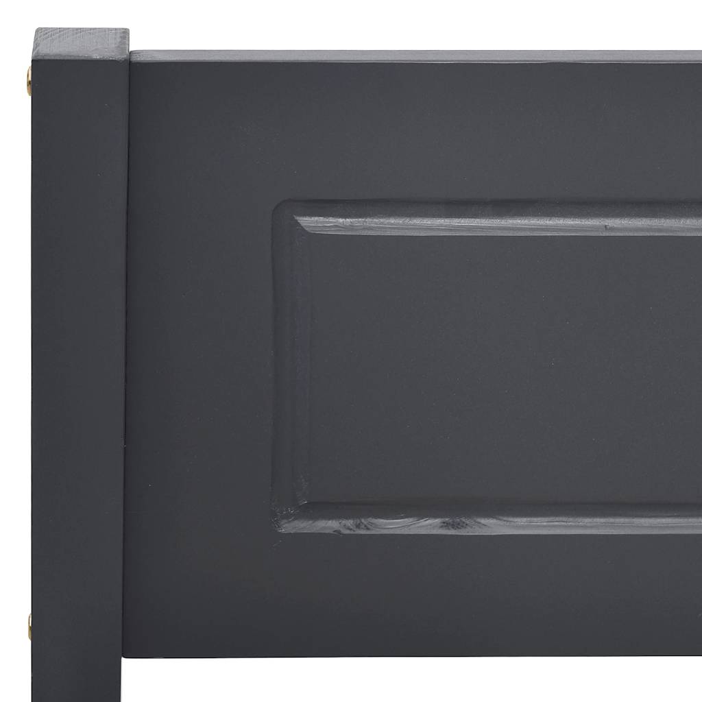 vidaXL Πλαίσιο Κρεβατιού Γκρι 160 x 200 εκ. από Μασίφ Ξύλο Πεύκου