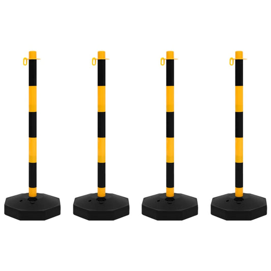 vidaXL Σετ Κολόνες Σήμανσης με Πλαστική Αλυσίδα 10 Μέτρων