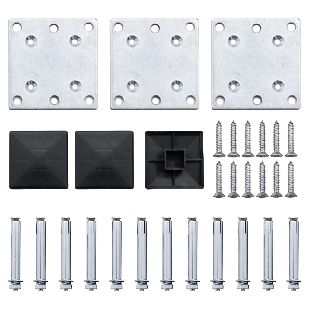 vidaXL Σετ Πάνελ Περίφραξης Καφέ 353 x 146 εκ. από WPC