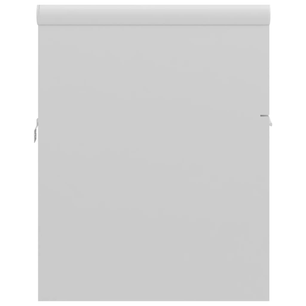 vidaXL Ντουλάπι Μπάνιου με Νιπτήρα Γυαλιστερό Λευκό από Επεξ. Ξύλο