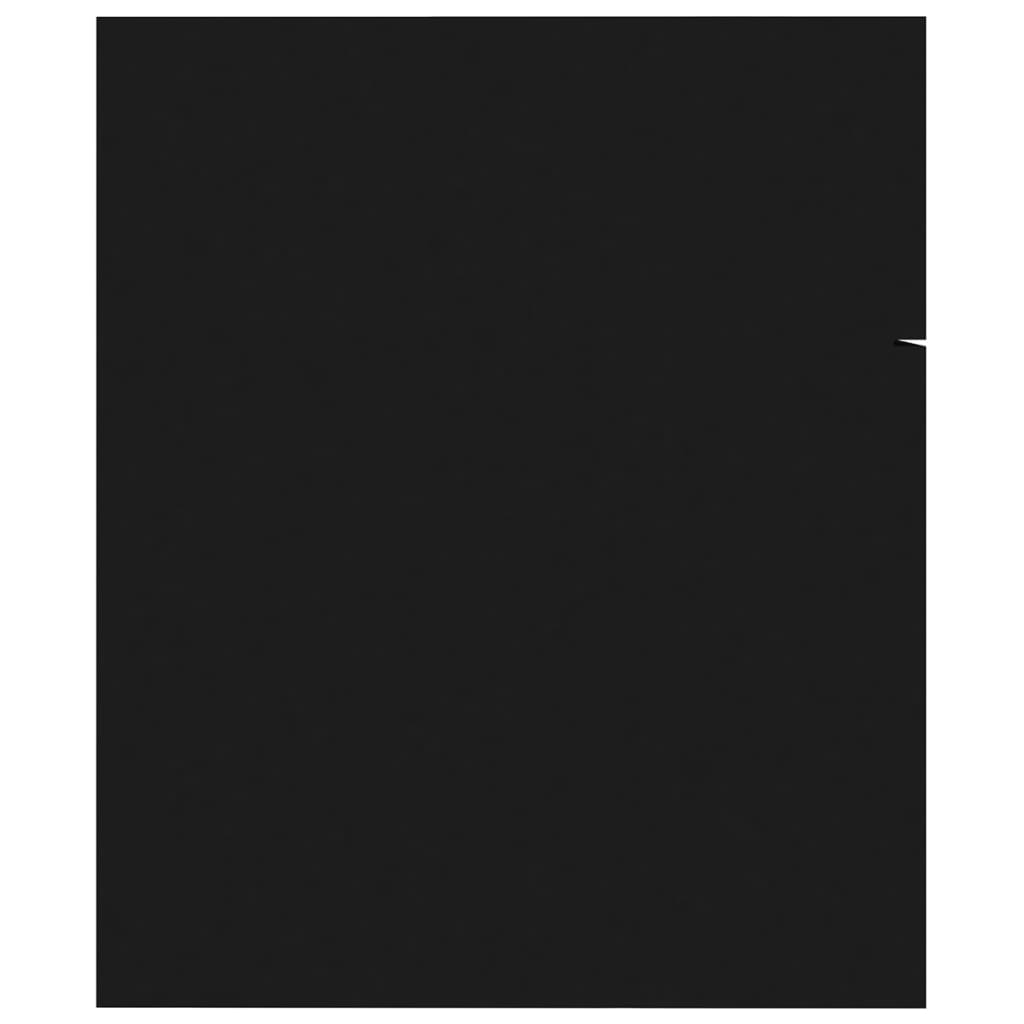 vidaXL Σετ Επίπλων Μπάνιου Μαύρο από Μοριοσανίδα