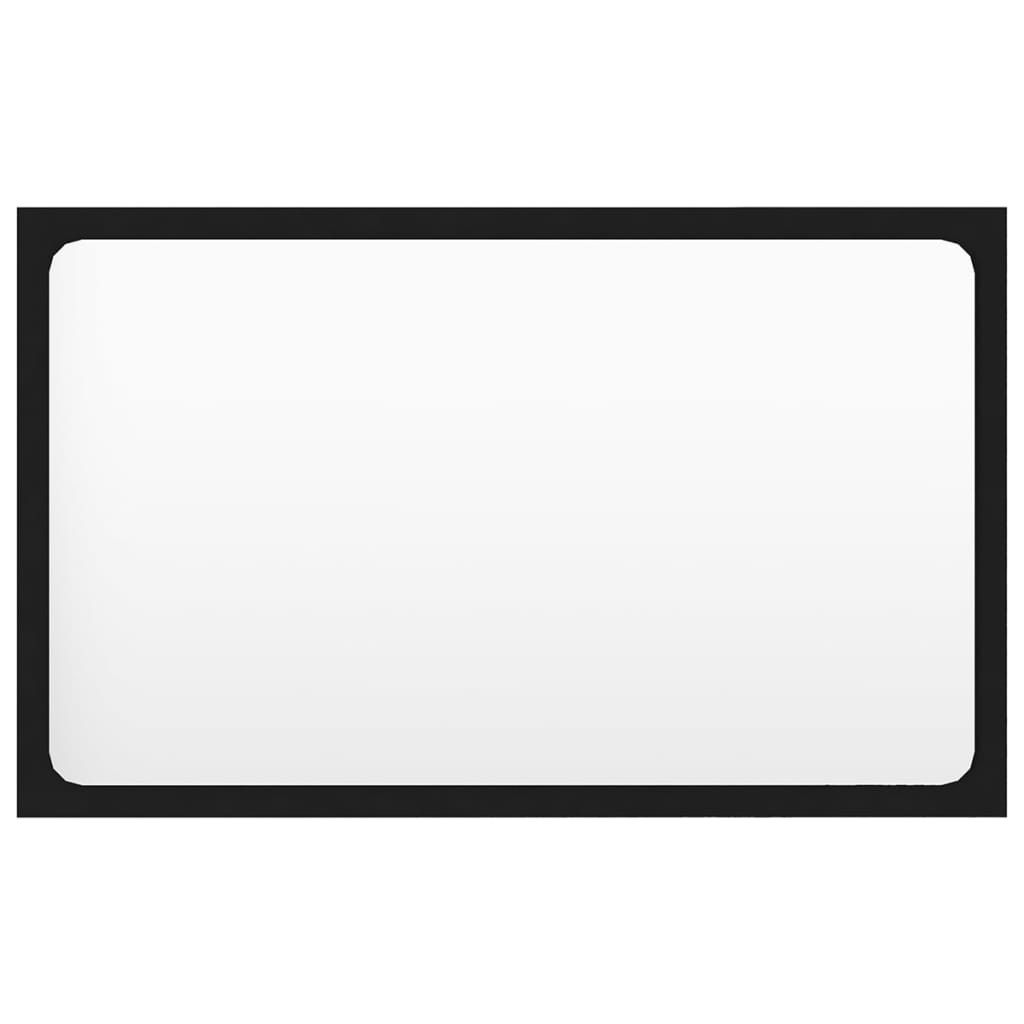 vidaXL Σετ Επίπλων Μπάνιου Μαύρο από Μοριοσανίδα