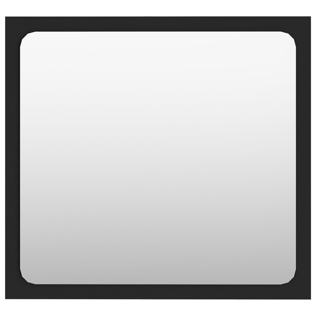 vidaXL Σετ Επίπλων Μπάνιου Μαύρο από Μοριοσανίδα