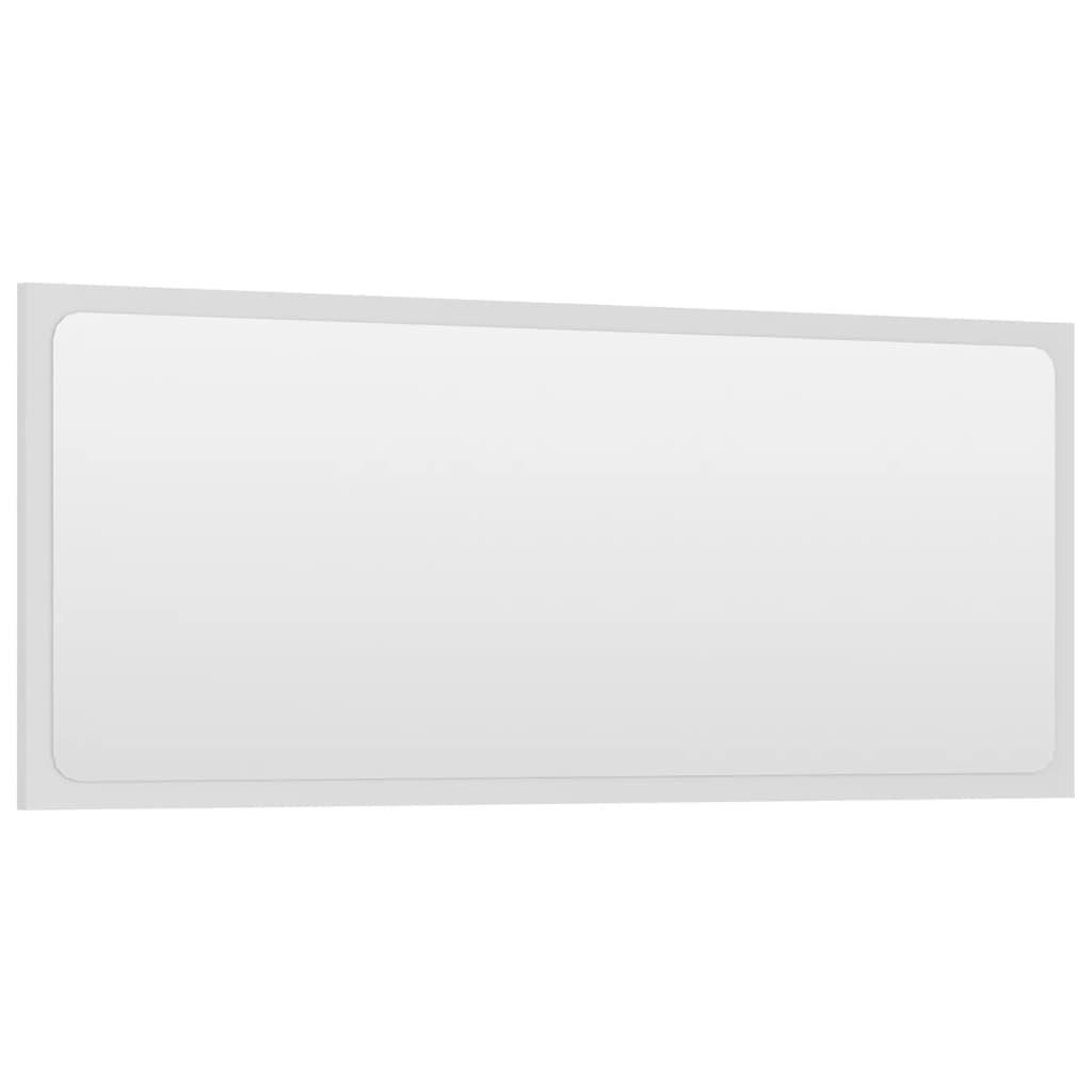 vidaXL Σετ Επίπλων Μπάνιου Λευκό από Επεξ. Ξύλο