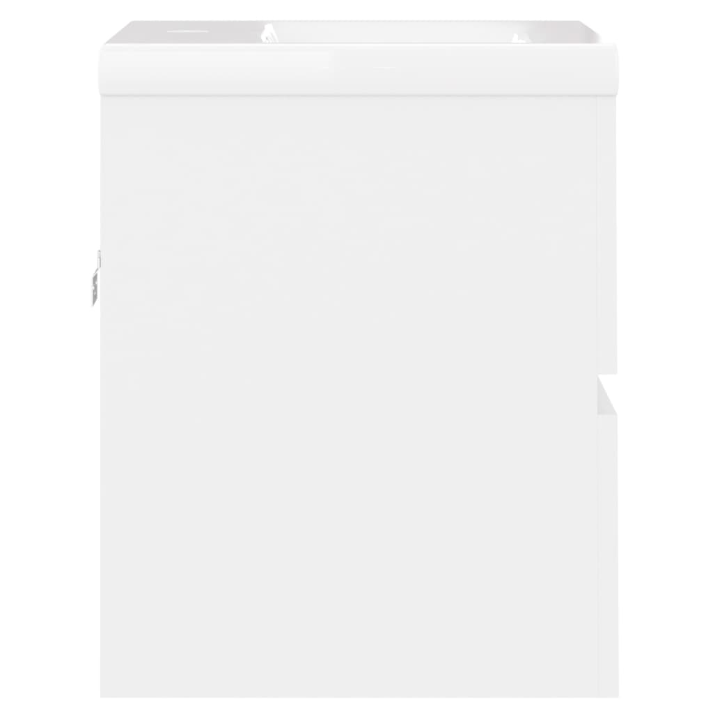 vidaXL Ντουλάπι Μπάνιου με Νιπτήρα Λευκό από Μοριοσανίδα