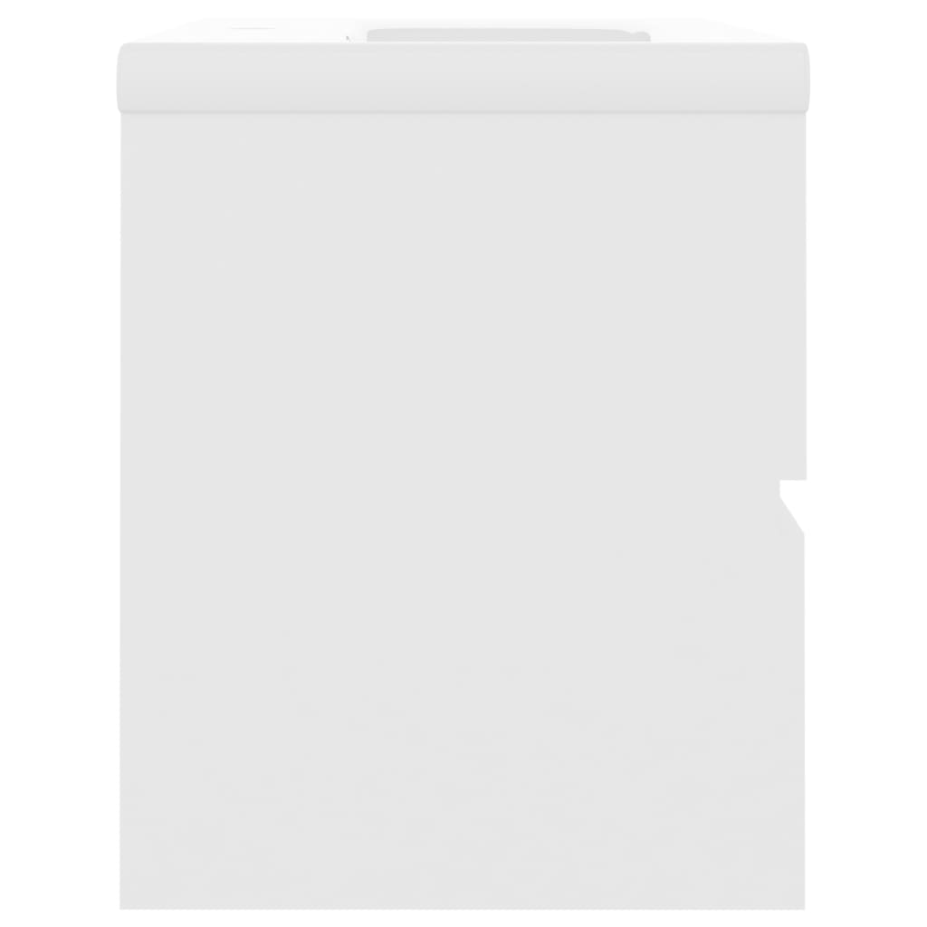 vidaXL Ντουλάπι Μπάνιου με Νιπτήρα Λευκό από Επεξ. Ξύλο