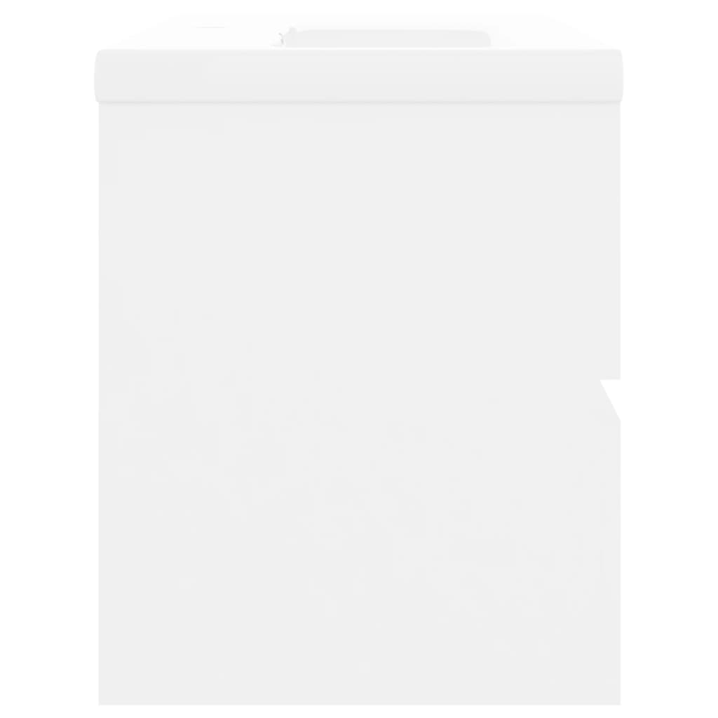 vidaXL Ντουλάπι Μπάνιου με Νιπτήρα Λευκό από Επεξ. Ξύλο