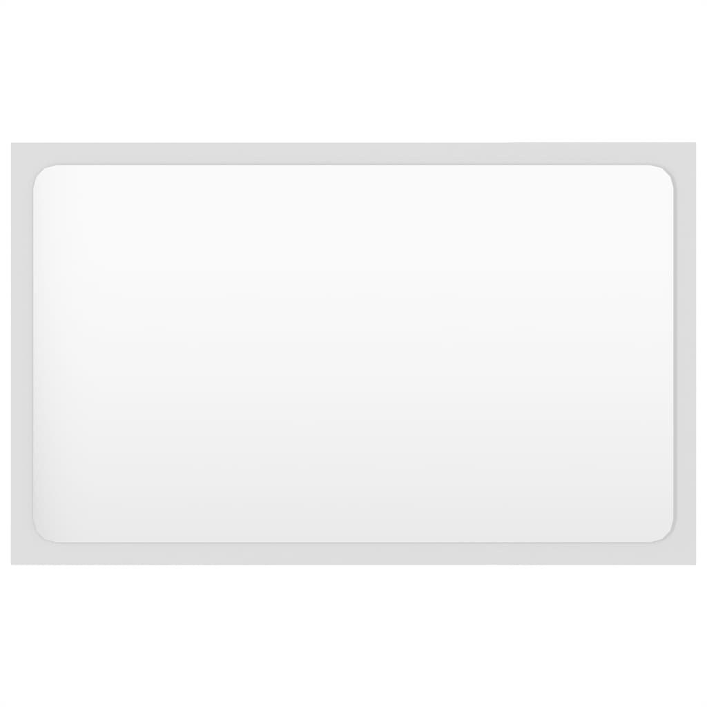 vidaXL Σετ Επίπλων Μπάνιου Λευκό από Επεξ. Ξύλο