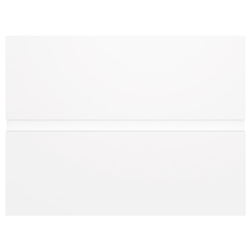 vidaXL Ντουλάπι Μπάνιου με Νιπτήρα Λευκό από Επεξεργασμένο Ξύλο