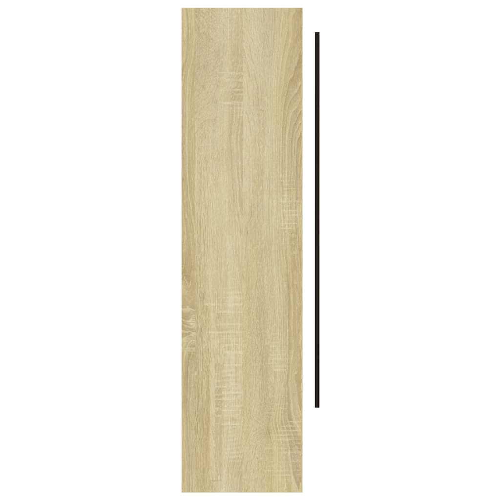 vidaXL Ντουλάπι Μπάνιου με Καθρέφτη 80x15x60 εκ. Λευκό/Δρυς από MDF