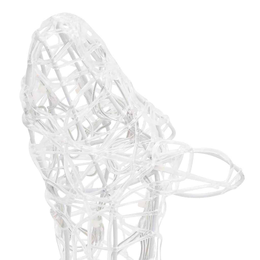 vidaXL Τάρανδοι Οικ. Ακρυλικός Χριστουγεννιάτικος 300 LED Ψυχρό Λευκό