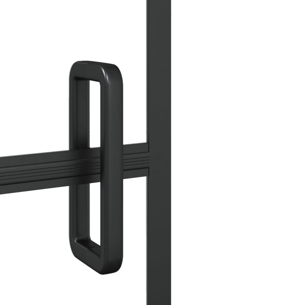 vidaXL Καμπίνα Μπανιέρας Πτυσσόμενη Μαύρη 80 x 140 εκ. από ESG