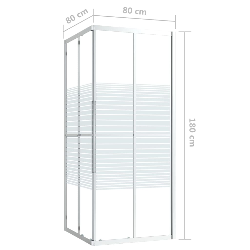 vidaXL Καμπίνα Ντουζιέρας 80 x 80 x 180 εκ. από ESG