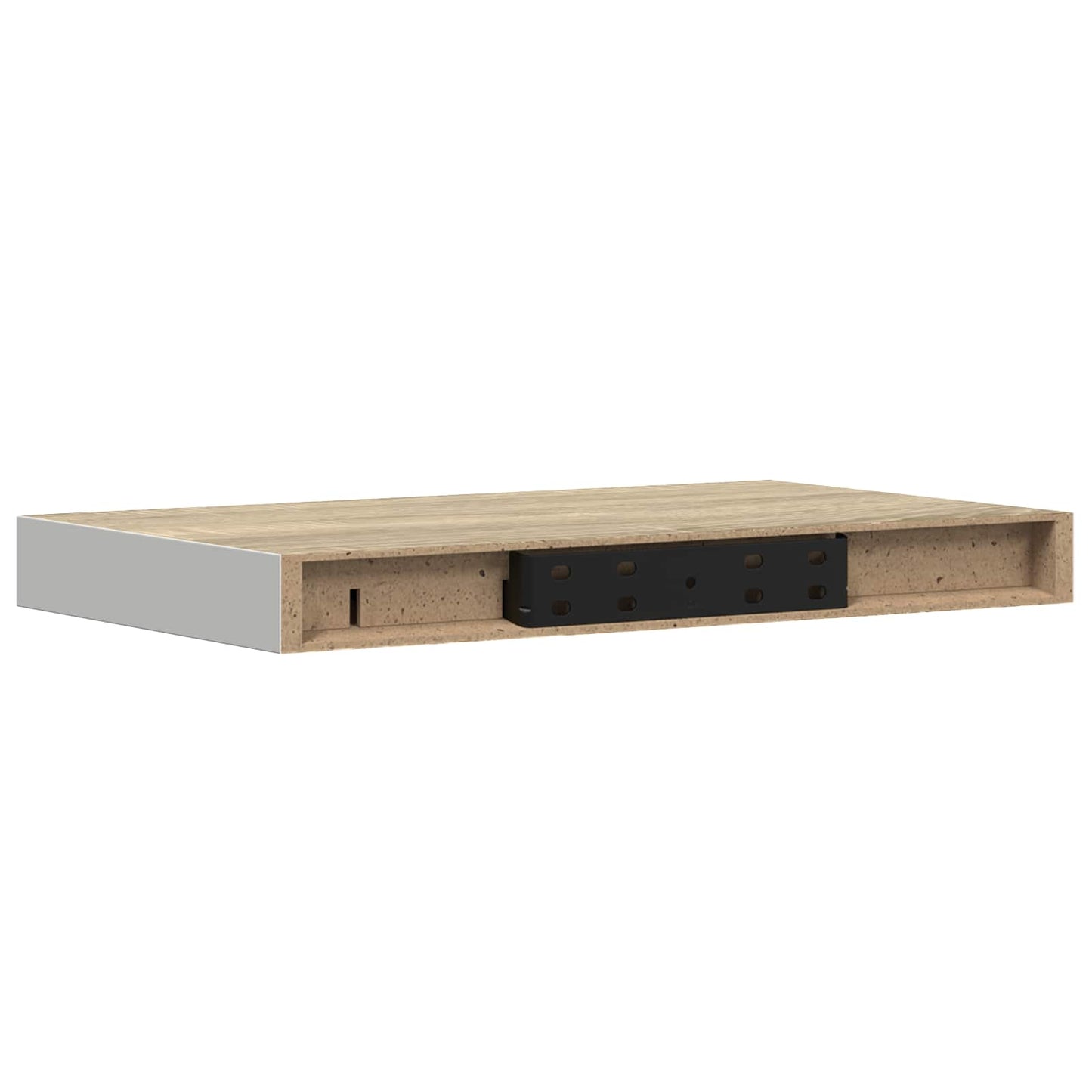 vidaXL Ράφι Τοίχου Δρυς/Άσπρο 40x23,5x3,8 εκ. MDF