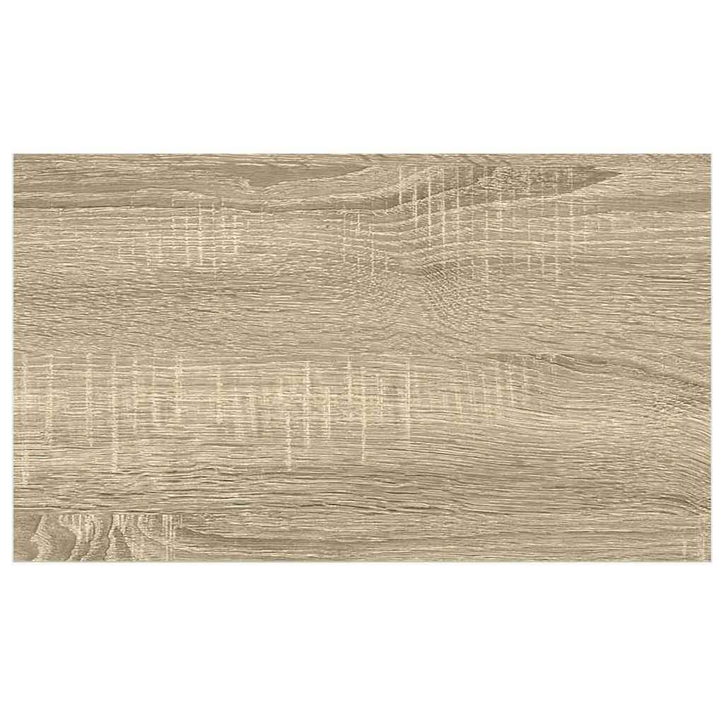 vidaXL Ράφια Τοίχου 2 τεμ. Δρυς/Άσπρο 40x23,5x3,8 εκ. MDF