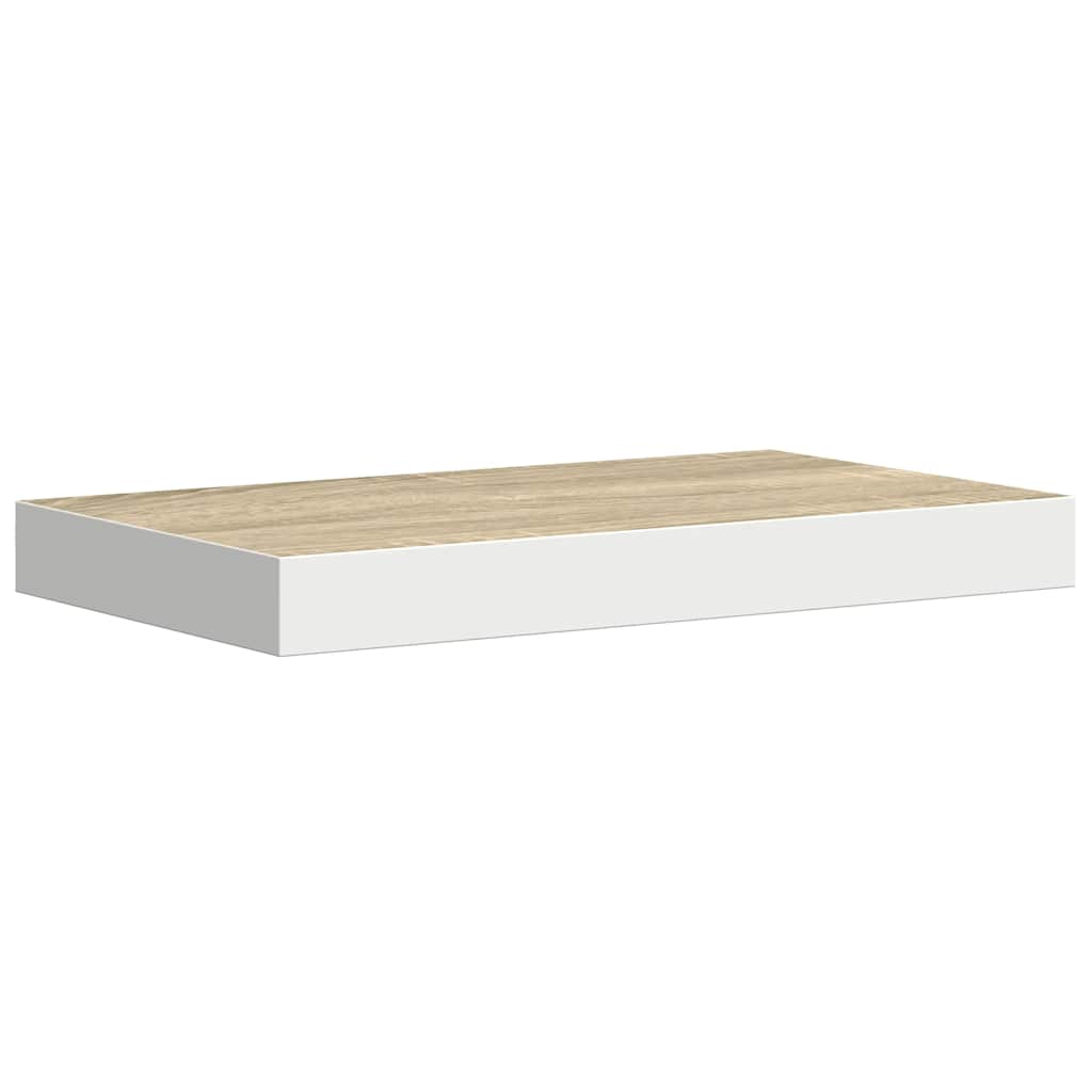 vidaXL Ράφια Τοίχου 4 τεμ. Δρυς/Άσπρο 50x23,5x3,8 εκ. MDF
