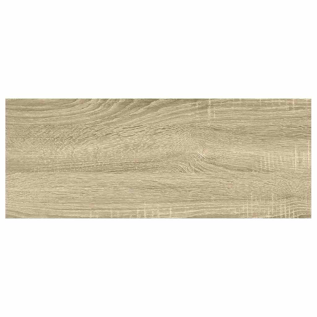 vidaXL Ράφι Τοίχου Δρυς/Άσπρο 60x23,5x3,8 εκ. MDF