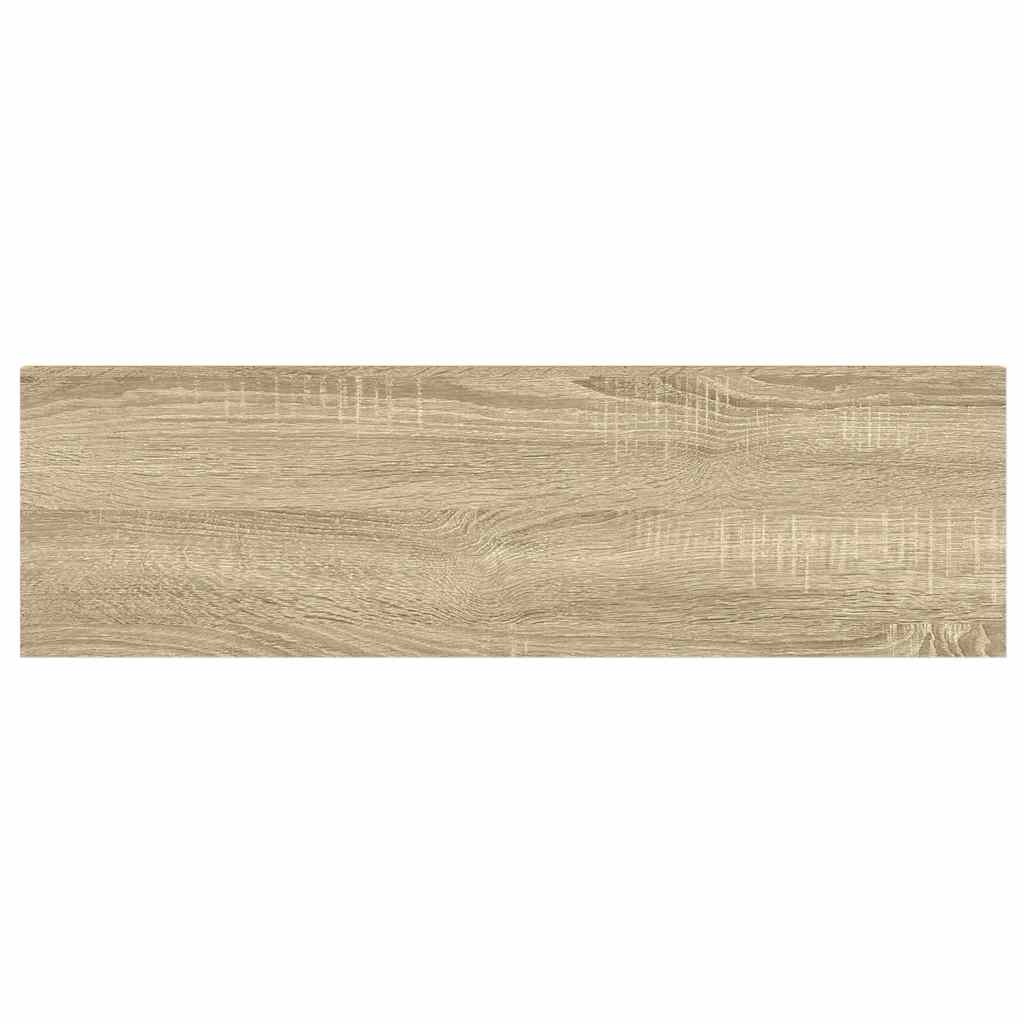 vidaXL Ράφι Τοίχου Δρυς/Άσπρο 80x23,5x3,8 εκ. από MDF