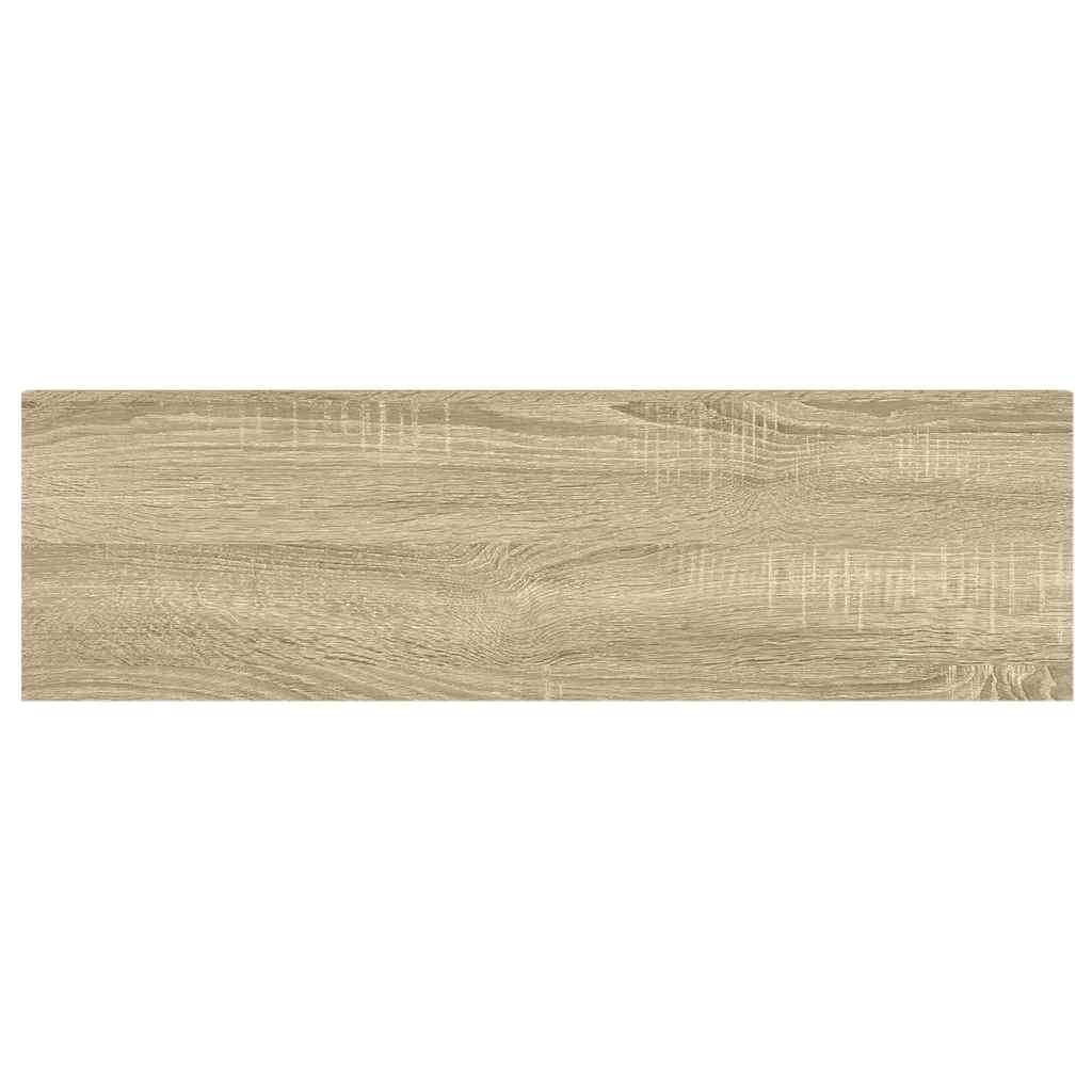 vidaXL Ράφι Τοίχου Χρώμα Δρυός / Λευκό 90 x 23,5 x 3,8 εκ. από MDF
