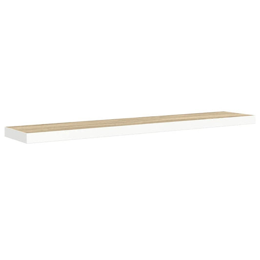 vidaXL Ράφι Τοίχου Δρυς/Λευκό 120x23,5x3,8 εκ. MDF