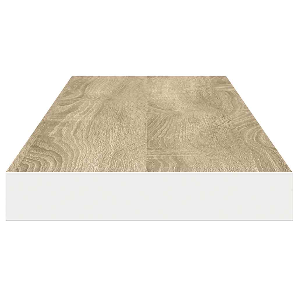 vidaXL Ράφια Τοίχου 4 τεμ. Δρυς/Λευκό 120x23,5x3,8 εκ. MDF