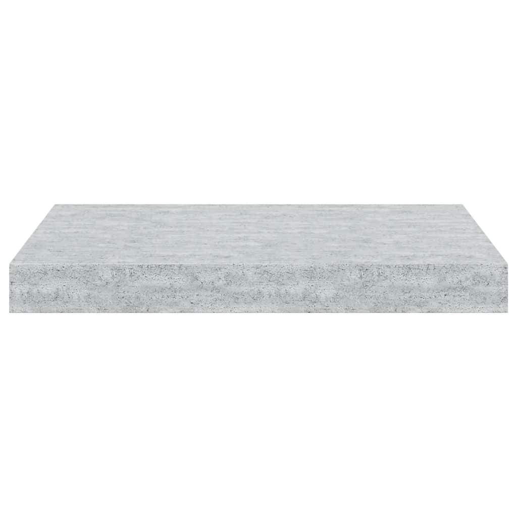 vidaXL Ράφια Τοίχου 2 τεμ. Γκρι Σκυροδέματος 40x23x3,8 εκ. MDF