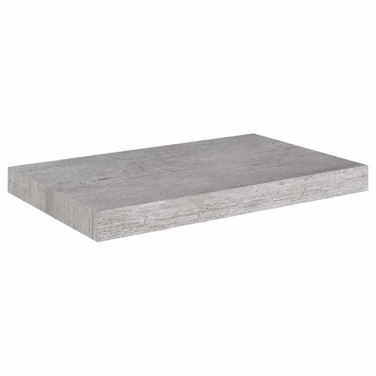 vidaXL Ράφι Τοίχου Γκρι Σκυροδέματος 50x23,5x3,8 εκ. από MDF