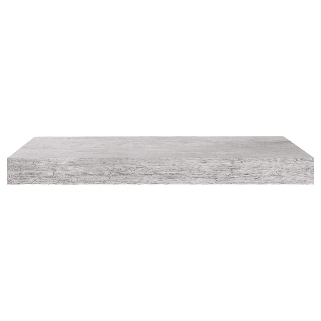 vidaXL Ράφι Τοίχου Γκρι Σκυροδέματος 50x23,5x3,8 εκ. από MDF