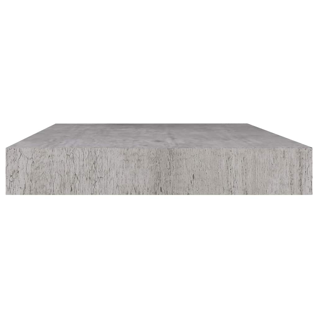 vidaXL Ράφι Τοίχου Γκρι Σκυροδέματος 50x23,5x3,8 εκ. από MDF