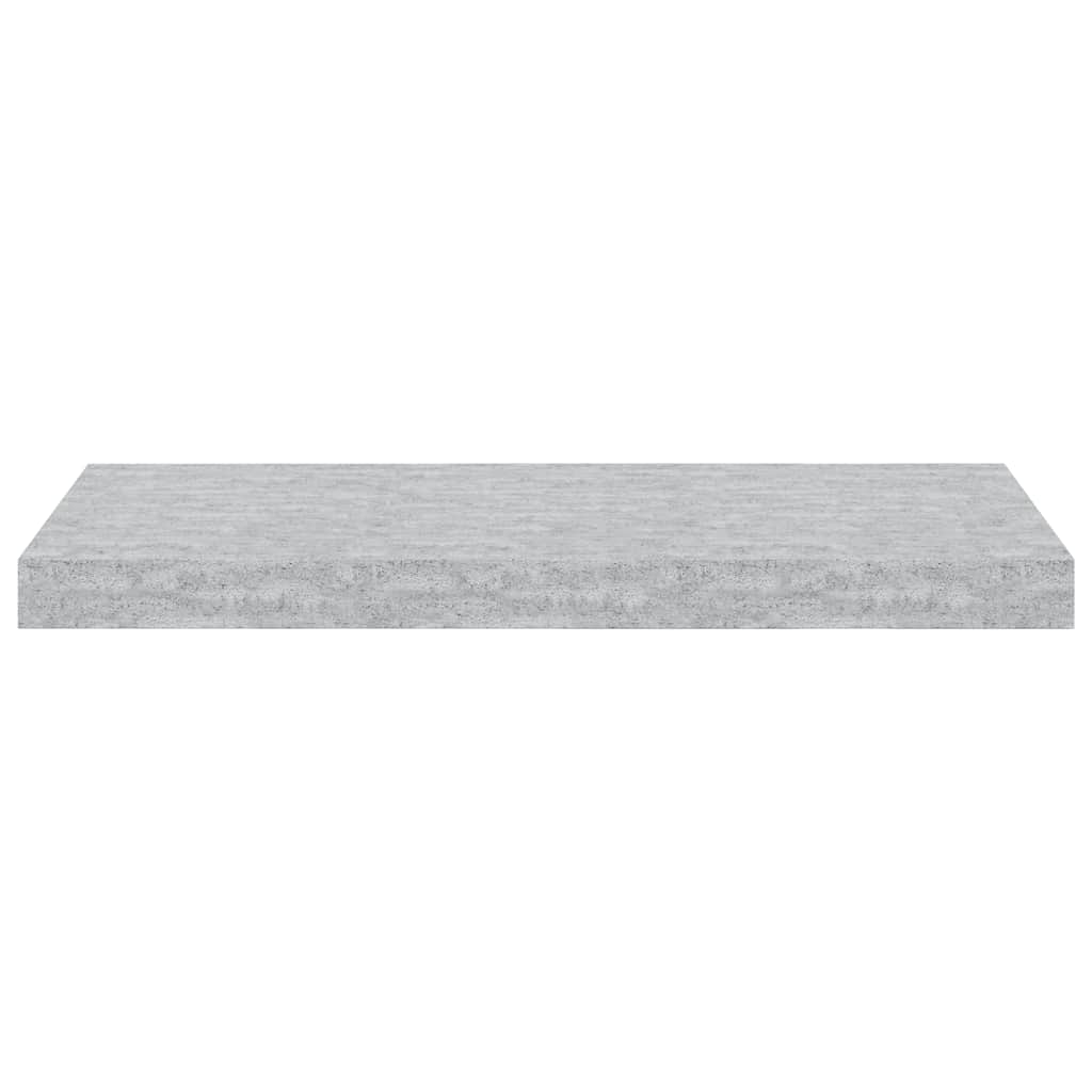 vidaXL Ράφια Τοίχου 4 τεμ. Γκρι Σκυροδέματος 60 x 23,5 x 3,8 εκ. MDF