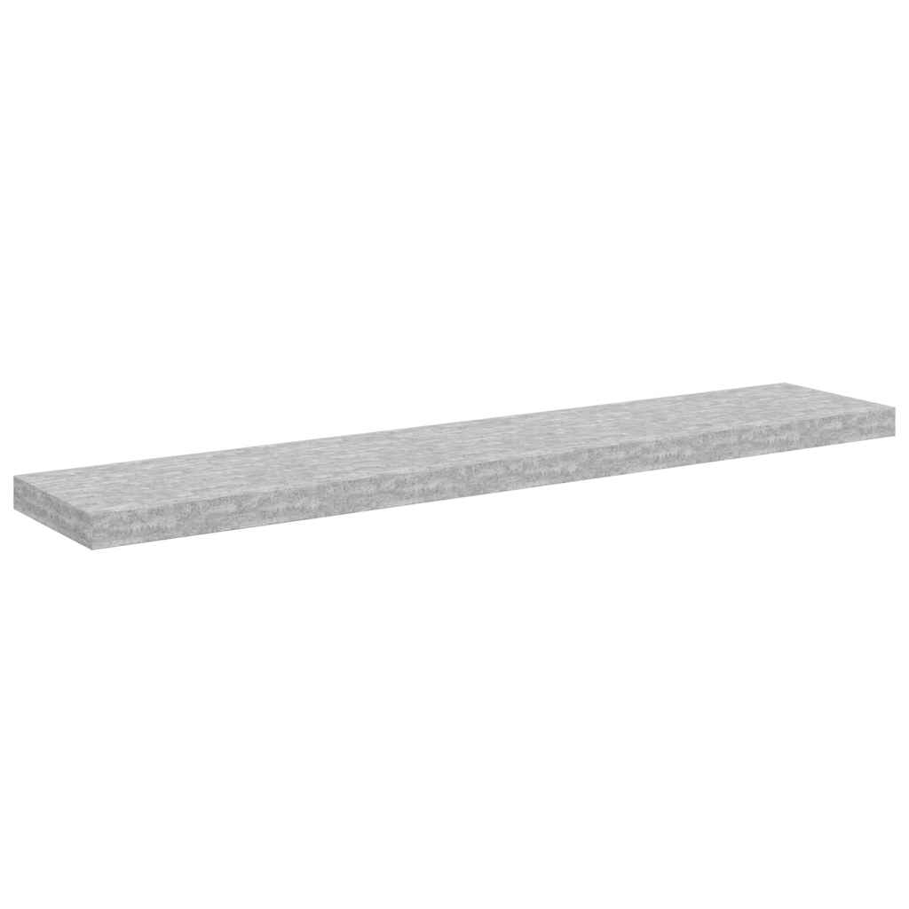 vidaXL Ράφι Τοίχου Γκρι Σκυροδέματος 120x23,5x3,8 εκ. από MDF