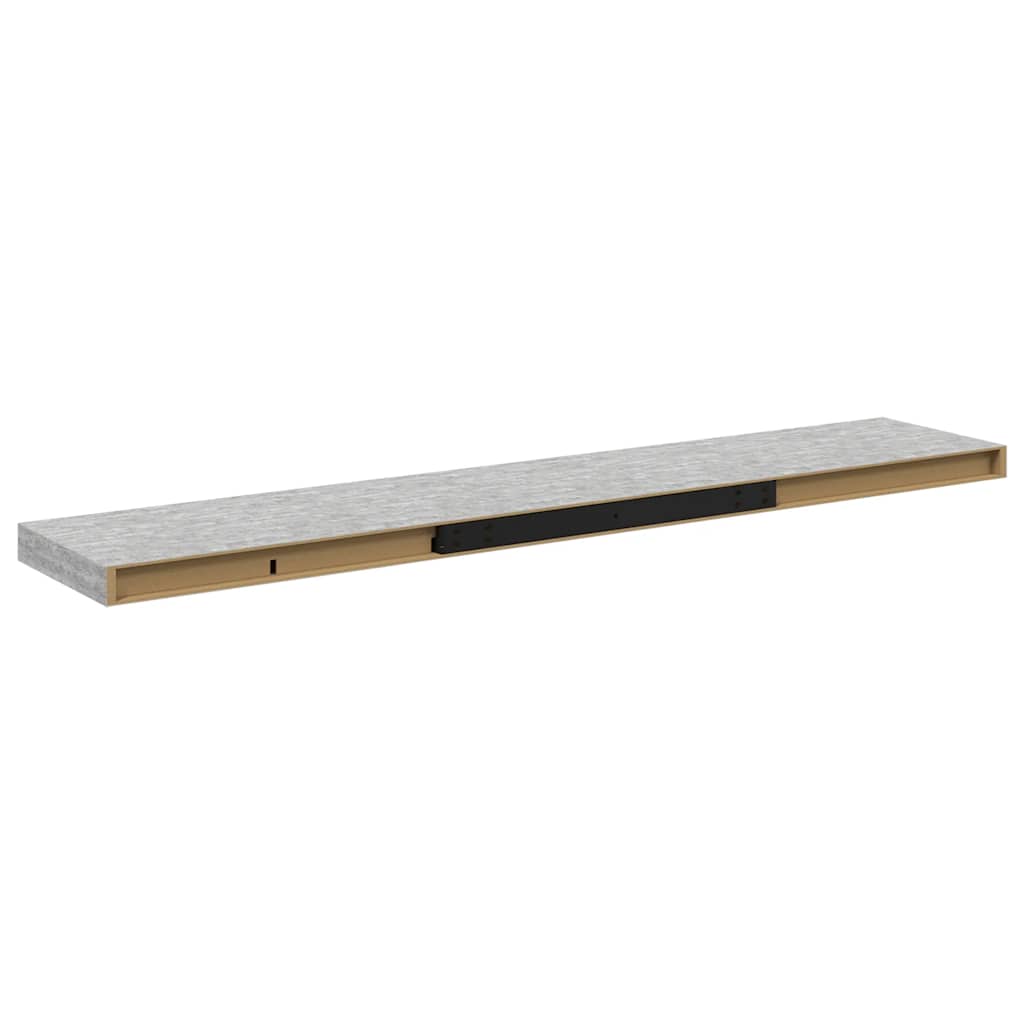vidaXL Ράφι Τοίχου Γκρι Σκυροδέματος 120x23,5x3,8 εκ. από MDF