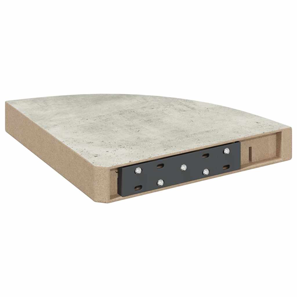 vidaXL Ράφια Τοίχου Γωνιακά 2 τεμ. Δρυς/Λευκό 25 x 25 x 3,8 εκ από MDF