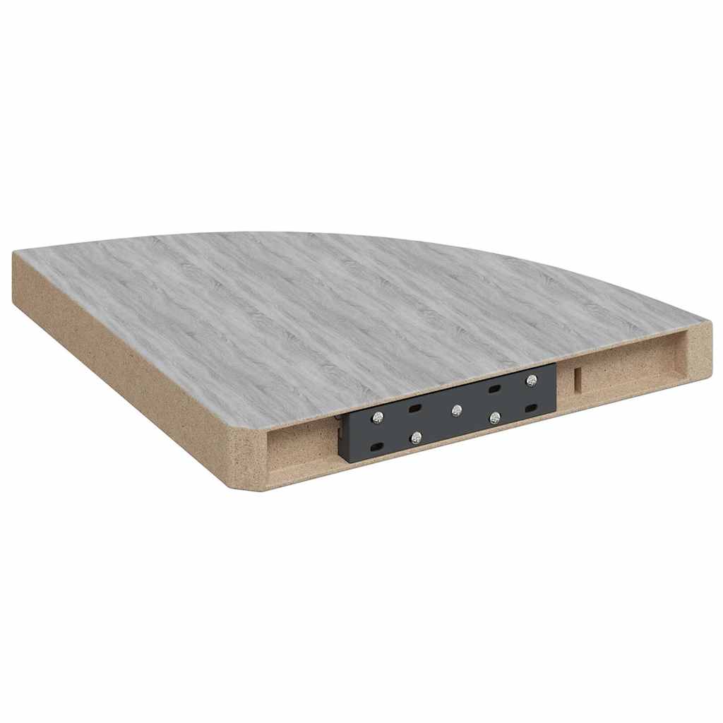 vidaXL Ράφι Τοίχου Γωνιακό Γκρι Σκυροδέματος 35x35x3,8 εκ από MDF