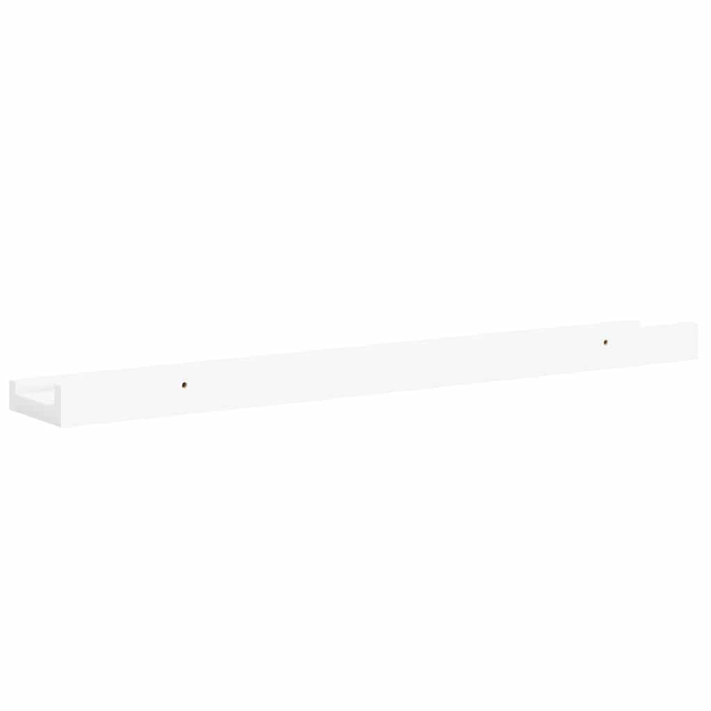 vidaXL Ράφια Τοίχου 4 τεμ. Γυαλιστερό Λευκό 60 x 9 x 3 εκ.Λευκά