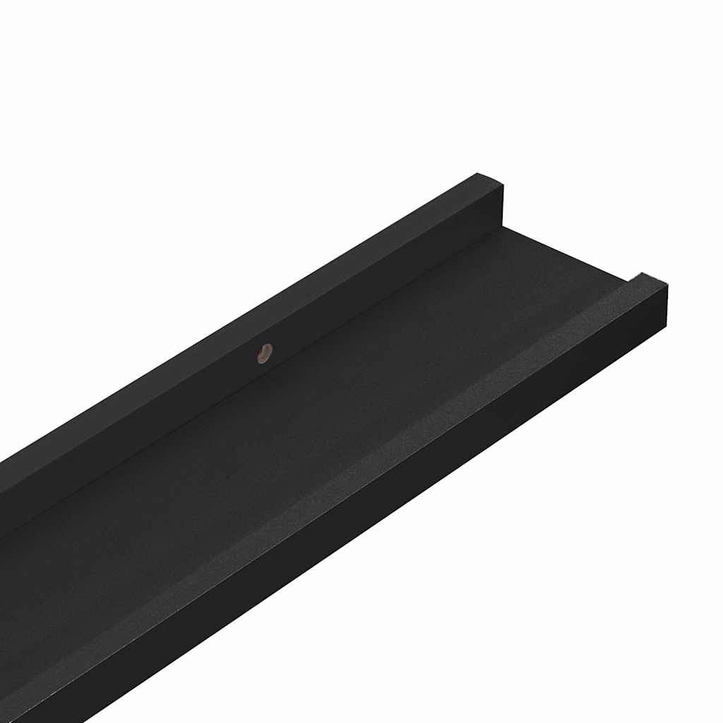 vidaXL Ράφια Τοίχου 4 τεμ. Μαύρα 60 x 9 x 3 εκ.Λευκά