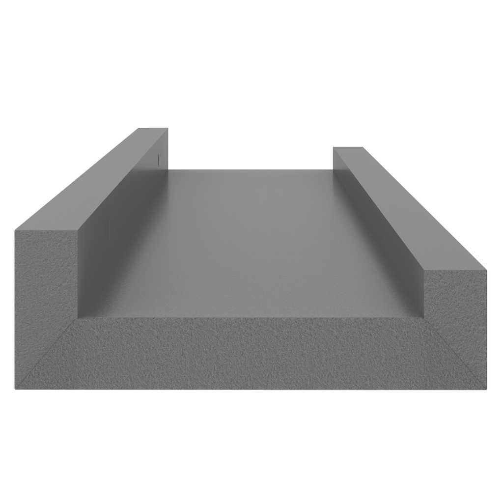 vidaXL Ράφια Τοίχου 4 τεμ. Γκρι 40 x 9 x 3 εκ.