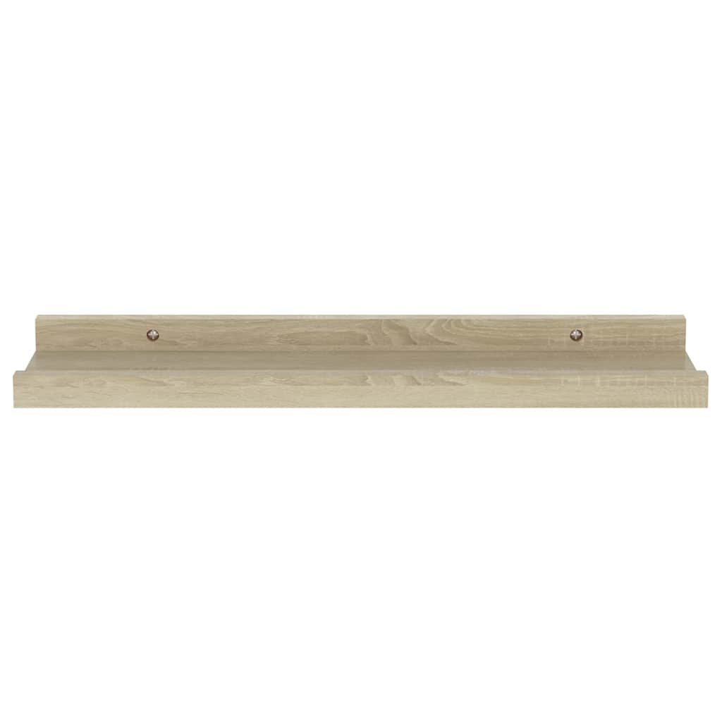 vidaXL Ράφια Τοίχου 2 τεμ. Sonoma Δρυς 40x9x3 εκ.