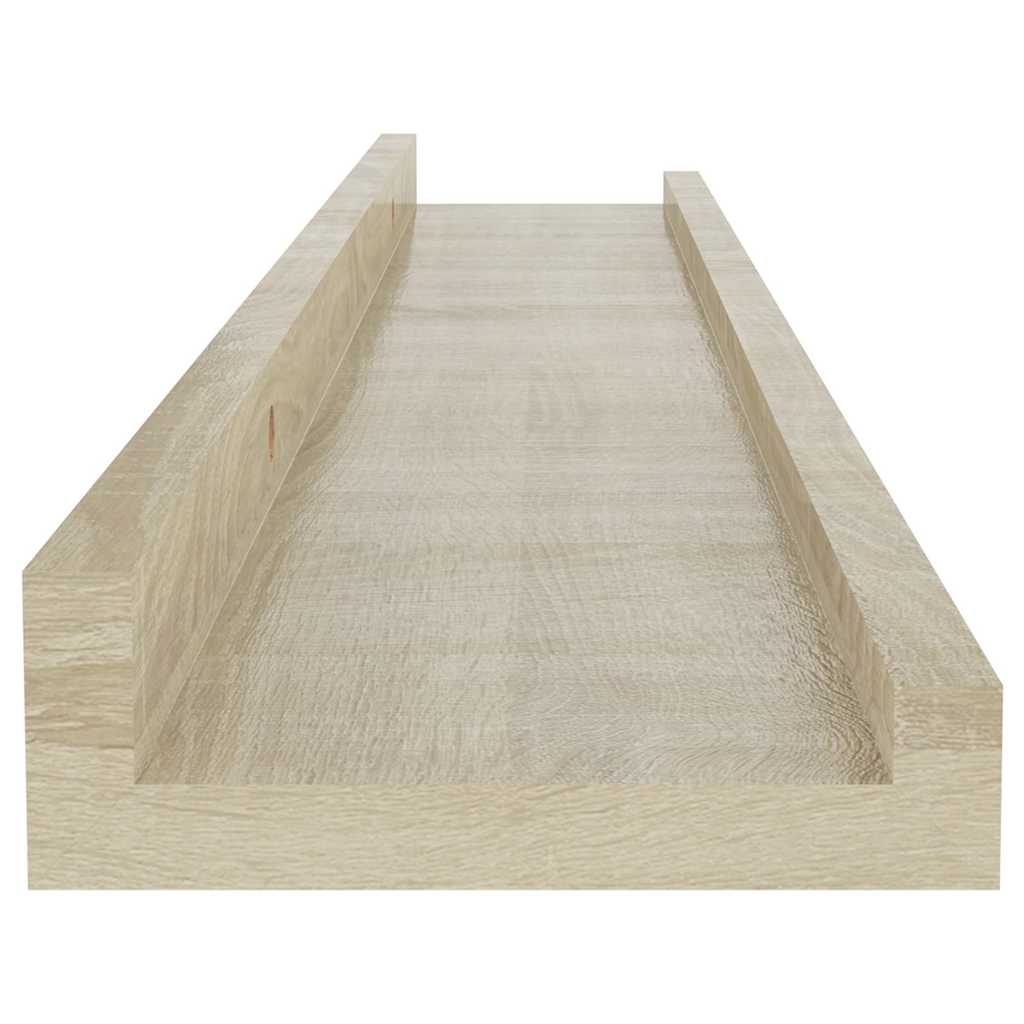 vidaXL Ράφια Τοίχου 2 τεμ. Sonoma Δρυς 60x9x3 εκ.