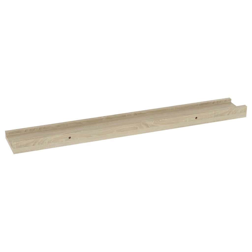 vidaXL Ράφια Τοίχου 2 τεμ. Sonoma Δρυς 60x9x3 εκ.