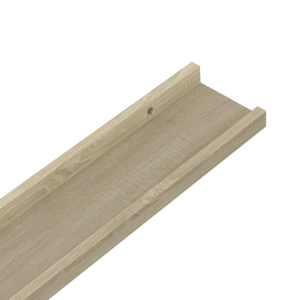 vidaXL Ράφια Τοίχου 2 τεμ. Sonoma Δρυς 100 x 9 x 3 εκ.