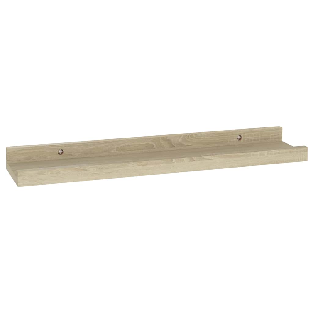 vidaXL Ράφια Τοίχου 4 τεμ. Sonoma Δρυς 40 x 9 x 3 εκ.