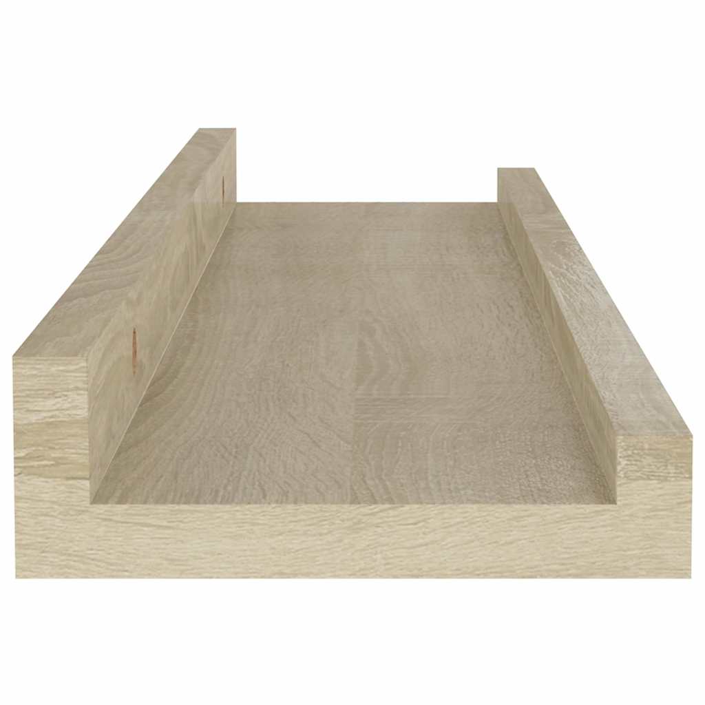 vidaXL Ράφια Τοίχου 4 τεμ. Sonoma Δρυς 40 x 9 x 3 εκ.