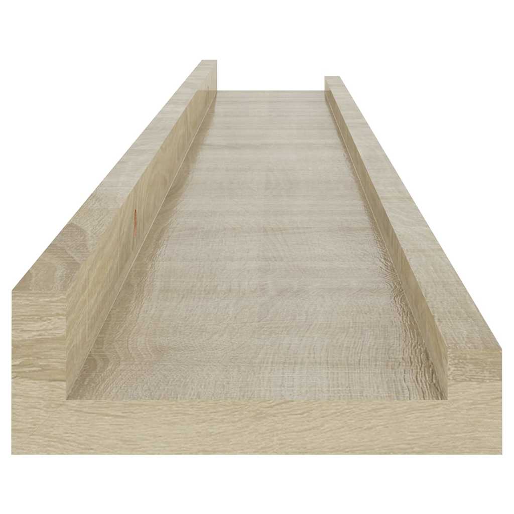 vidaXL Ράφια Τοίχου 4 τεμ. Sonoma Δρυς 80 x 9 x 3 εκ.